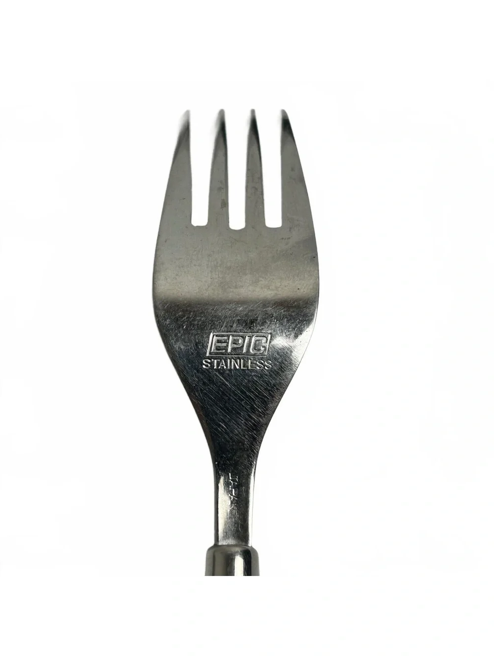 Set of 4 Vintage EPIC Stainless Steel Forks with Decorative Handles